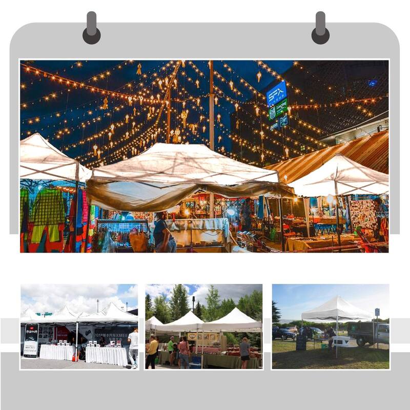 10' x 10' Pop Up Outdoor Canopy Tent Commercial Instant Reinforce Canopies with Wheel Carry Bag & Storage Pocket - 10x10'