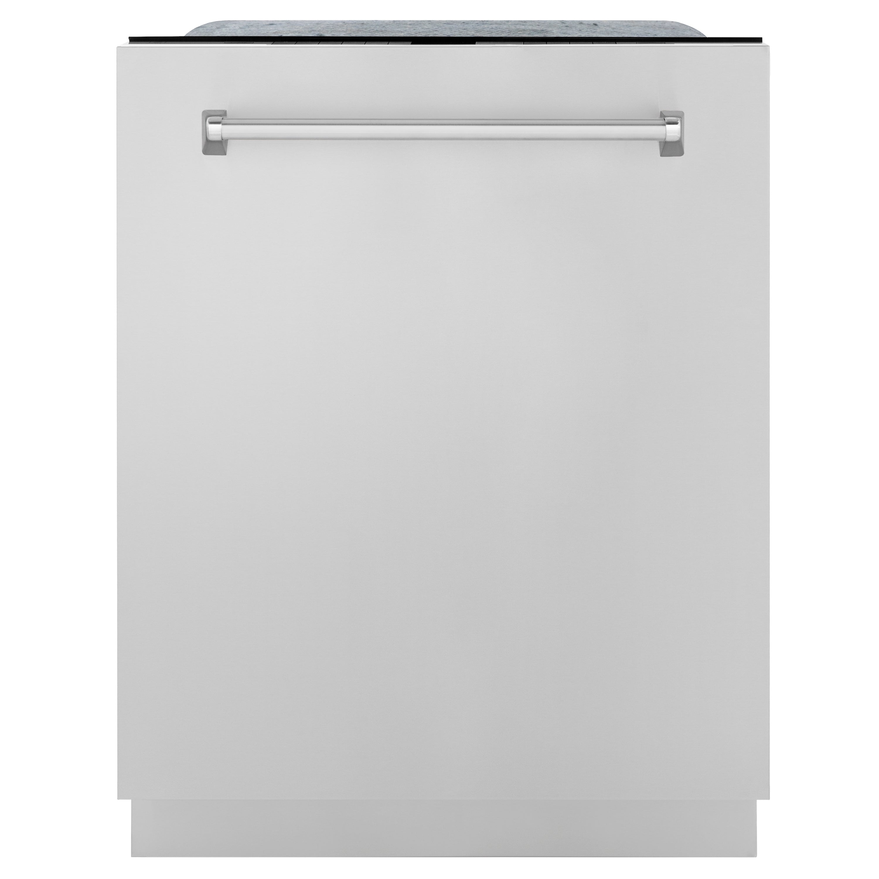 Zline Kitchen and Bath ZLINE 24" Monument Series 3rd Rack Top Touch Control Dishwasher in Custom Panel Ready with Stainless Steel Tub (DWMT) Option 2