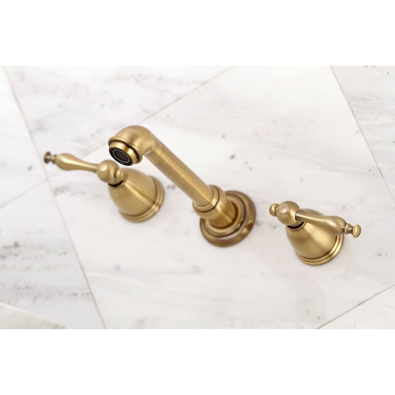 Kingston Brass Naples 3-Hole Wall Mount Roman Tub Faucet