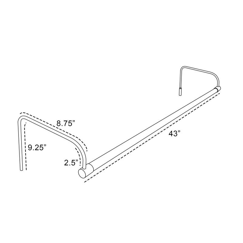 Cocoweb 43" Tru-Slim Plug-In LED Picture Light in Oil Rubbed Bronze - 43 Inch