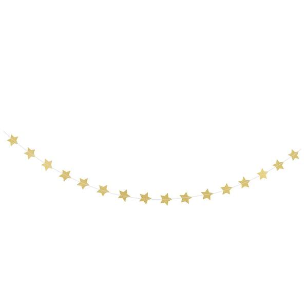 Shop Paper Star Shape Glitter Party Hanging Decor Photo Prop Bunting Banner Gold Tone Overstock 28898643