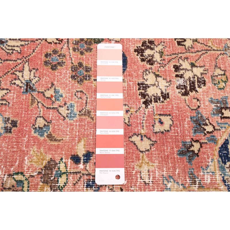 ECARPETGALLERY Hand-knotted Antalya Vintage Salmon Wool Rug - 8'6 x 11'6