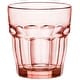 preview thumbnail 1 of 1, Bormioli Rocco Rock Bar Lounge Glass Set, Set of 6, Peach Peach - 9.25 ounce