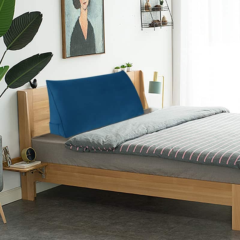 WOWMAX Bed Rest Wedge Reading Pillow Large Headboard Back Cushion