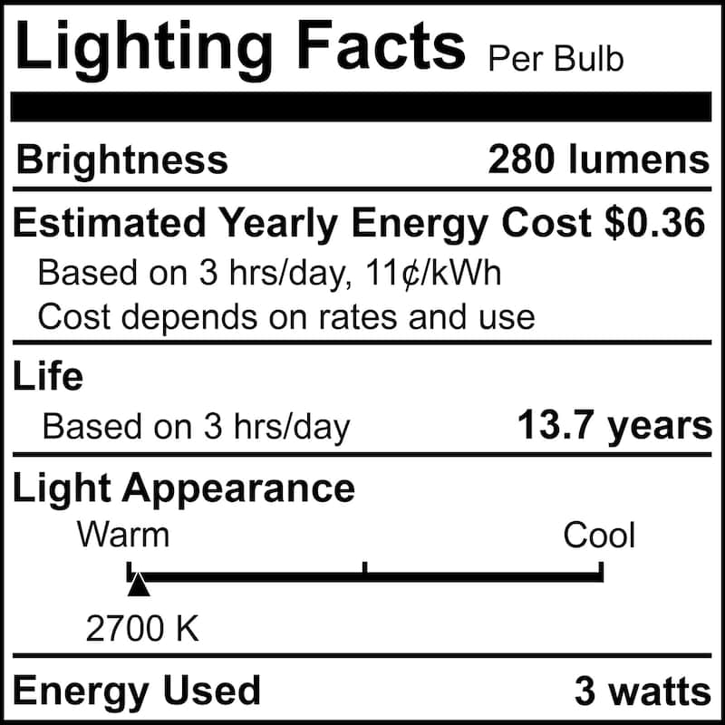 Bulbrite Pack of (3) Clear Mini JC Bi-Pin (G4) LED Bulb