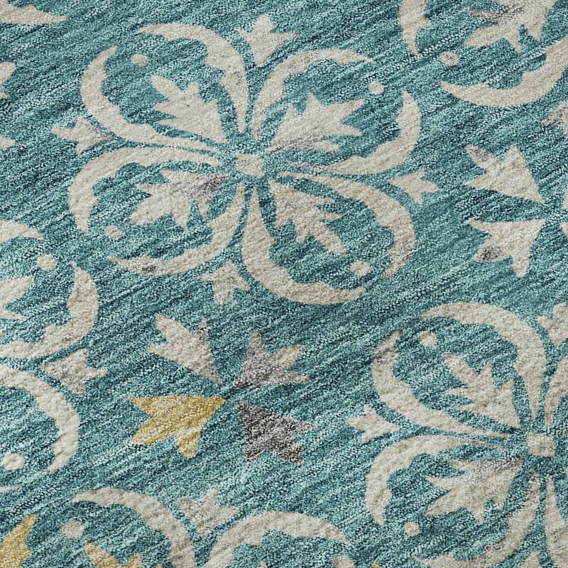 Premium Washable Super Soft Transitional Medallions Mayfield Rug