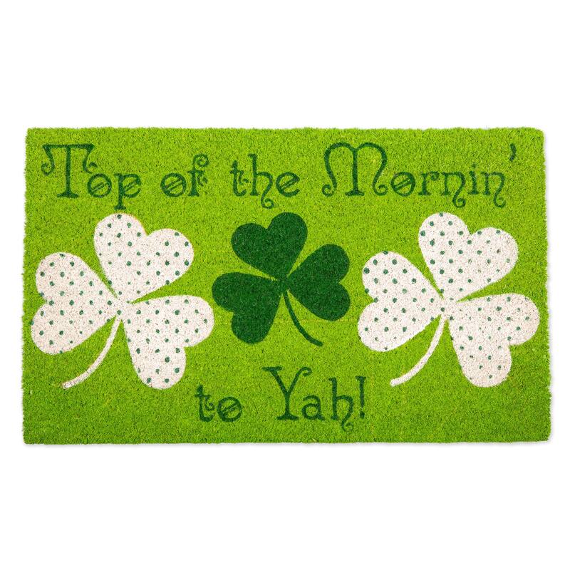 DII Seasonal Coir Doormat - Top of the Mornin' to Yah!