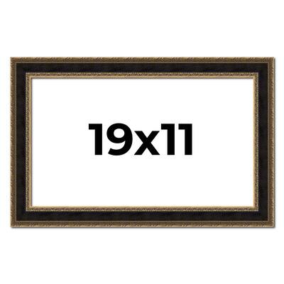 19x11 Frame Gold Antique Vintage Sold Wood Picture Frame | 1.75 Inch