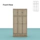 preview thumbnail 61 of 72, Rattan-Accented Wardrobe - Spacious Clothing Organizer with Style
