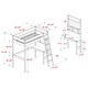 preview thumbnail 37 of 35, Walker Edison Solid Wood Twin Loft Bed with Desk