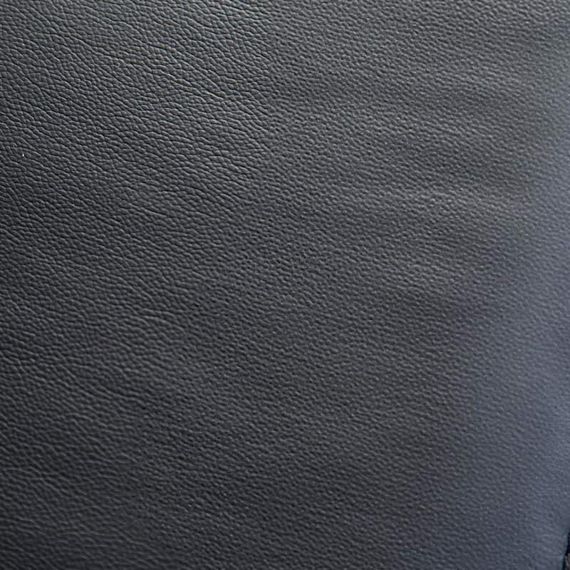 Lenne Manual Recliner Chair, Flared Padded Arms, Black Leather Match