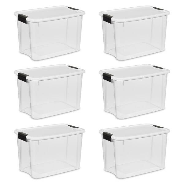 sterilite clear plastic storage containers