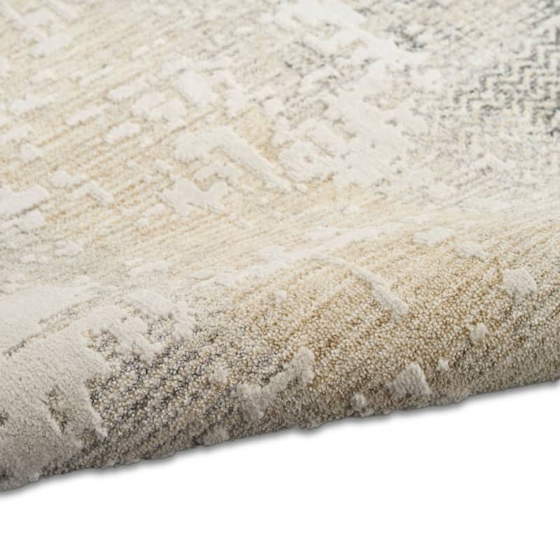 Calvin Klein CK078 Summit Cream Ivory Minimalist Indoor Rug