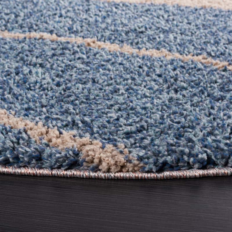SAFAVIEH Calico Shag Isabell Abstract 1.5-inch Thick Rug