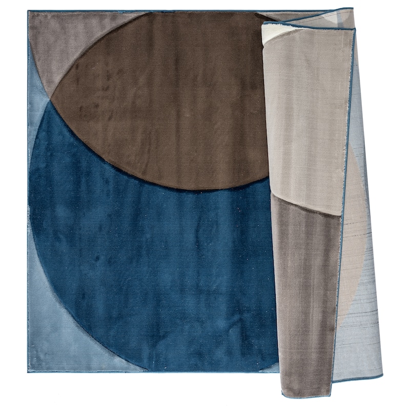 Rhodes Collection Abstract Circle Area Rug