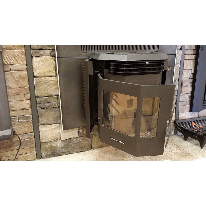 Comfortbilt HP22i Carbon Black Pellet Stove Insert - Bed Bath u0026 Beyond -  21930996