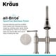 preview thumbnail 6 of 66, Kraus Allyn Traditional 3-Function Bridge Pulldown Kitchen Faucet