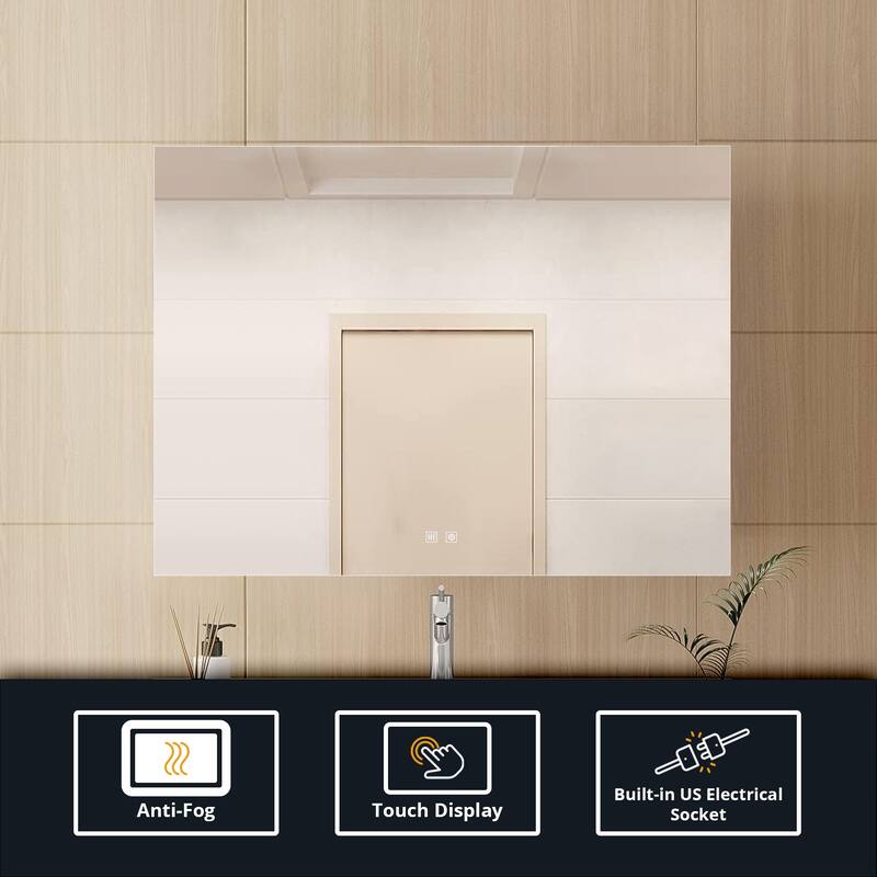 Vellum LED Bathroom Vanity Mirror - N/A