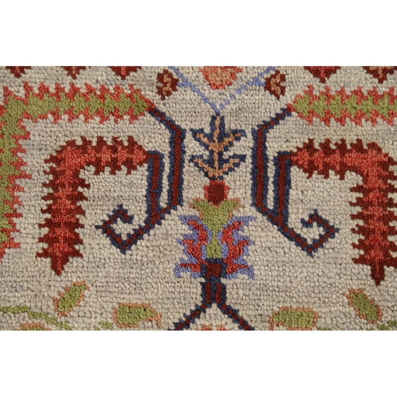 Lilian Oriental Area Rug Hand-Knotted Wool Carpet - 4'0"x 5'11"