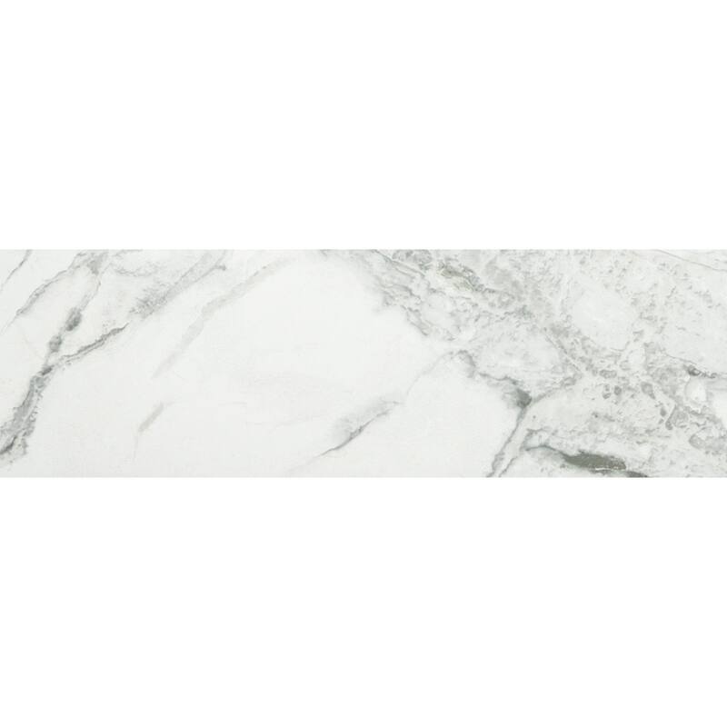Penthouse 4x12 Polished Marble Look Porcelain Subway Tile - Floor, Wall