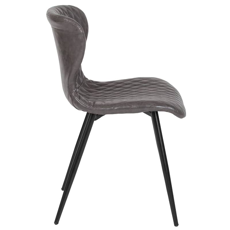 Contemporary Vinyl Upholstered Chair