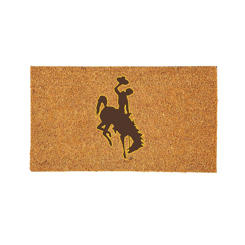 University of Wyoming Full Color Indoor/Outdoor Coir Mat - 28" x 16"
