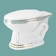 preview thumbnail 5 of 6, Elongated Bathroom Toilet Bowl White Vitreous China for High-tank Toilets Renovators Supply