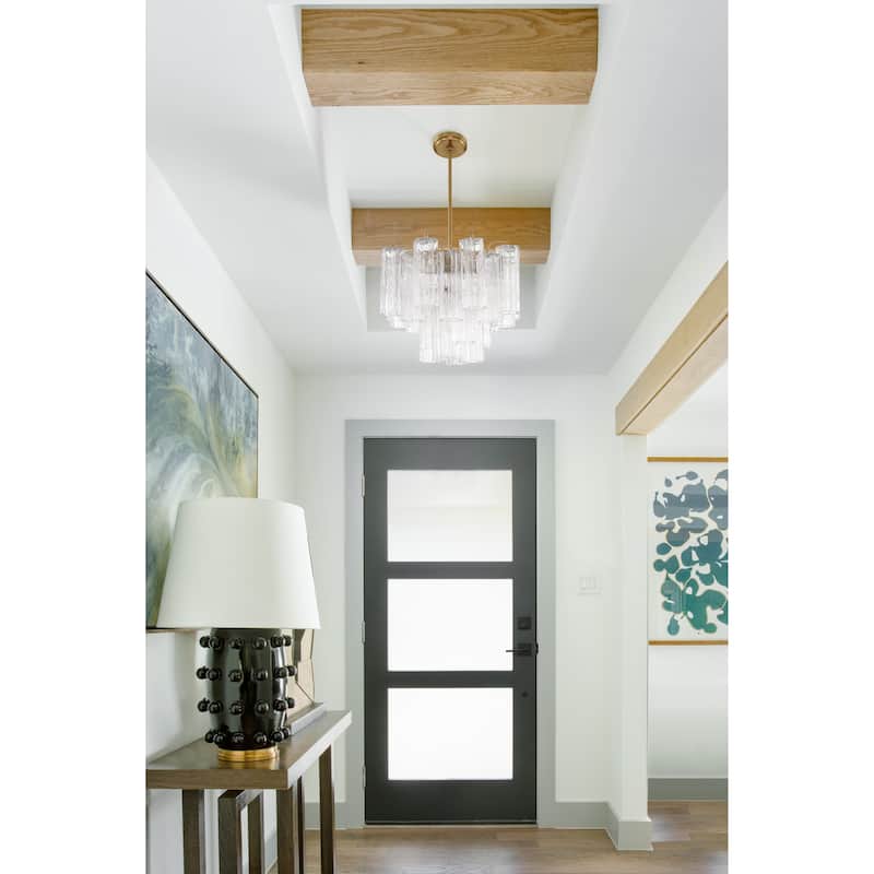 Addis 4 Light Aged Brass Chandelier - 17.75"W x 13.75"H x 17.75"D