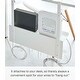 preview thumbnail 11 of 12, Yamazaki Home Under-Desk Cable and Router Storage Rack, Steel - L 4.53 x W 15.75 x H 16.93 inches
