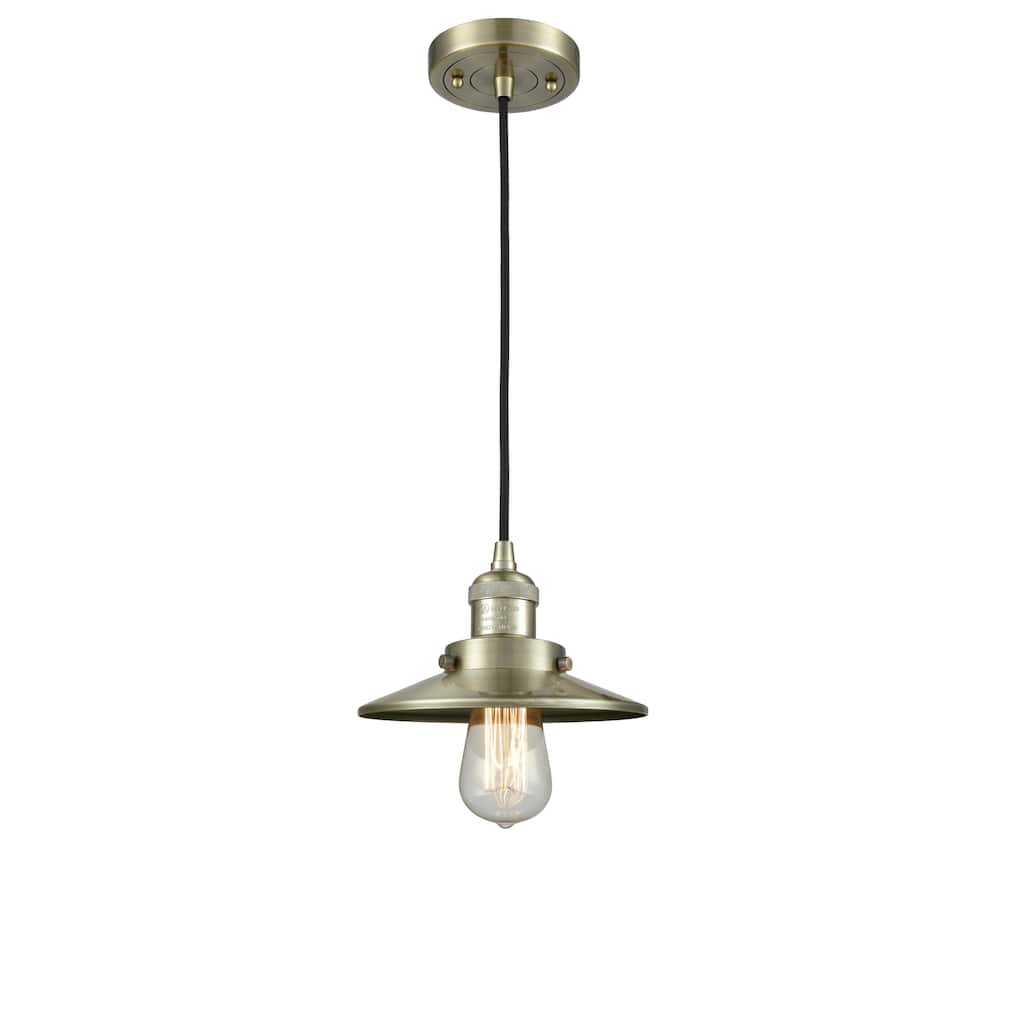 Innovations Lighting Railroad - 1 Light 8" Cord Hung Mini Pendant