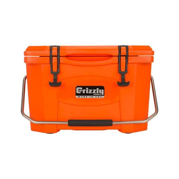 Shop Grizzly Coolers 400513 Grizzly Coolers Grizzly G20 Orange Orange 20 Quart Cooler Overstock 29990424