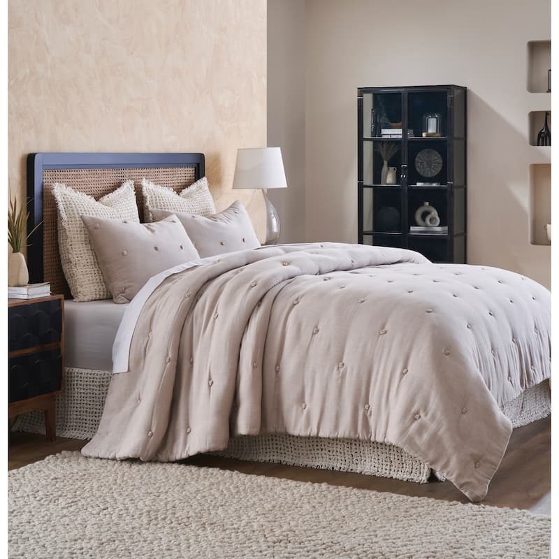 Zuri, Cotton, Natural, Comforter or Sham - King