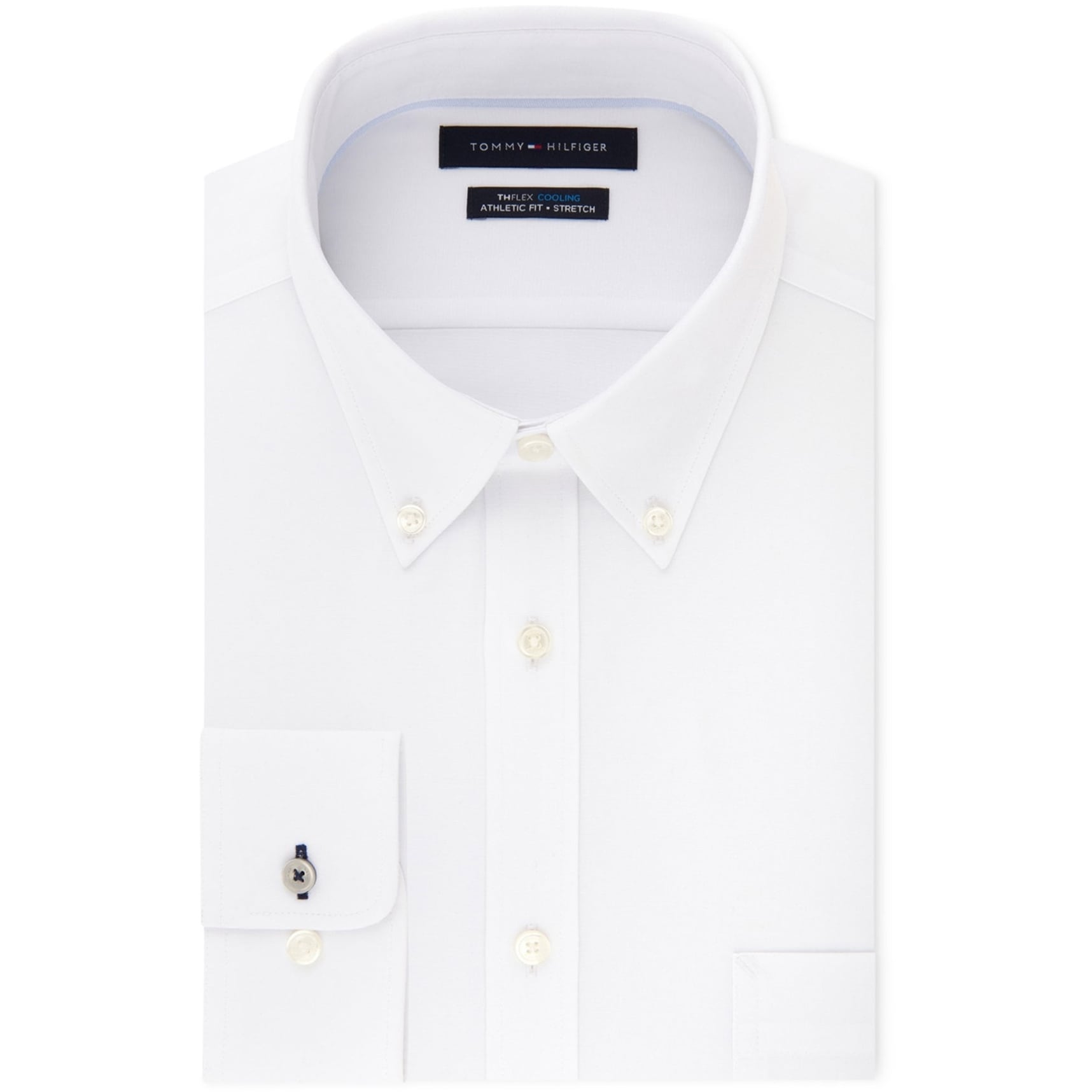 Tommy Hilfiger Mens Fitted Button Up 