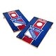 preview thumbnail 1 of 3, Vintage New York Rangers NHL Regulation 2x4 Cornhole Set Include Carry Case