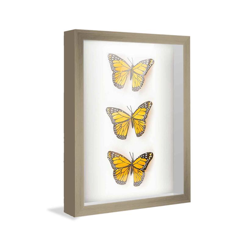 27x9 Shadow Box Frame Grey | 1.125 inches Deep Real Wood Rustic