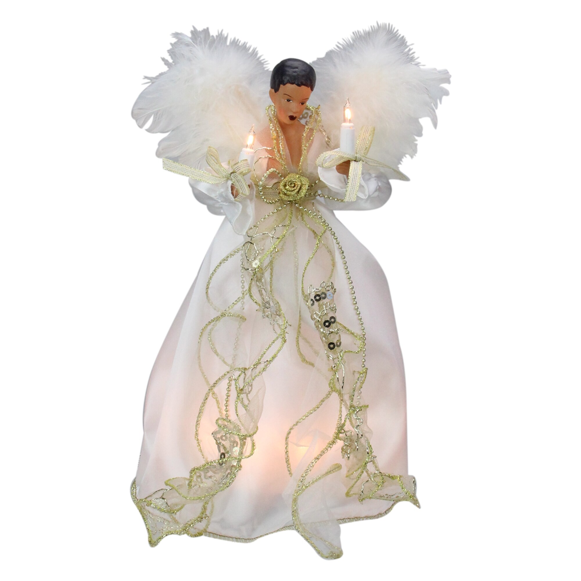 Shop 12 African American Feather Wing White And Gold Dress Angel