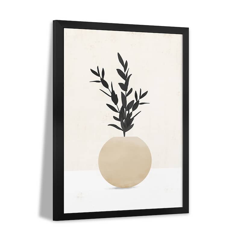 Abstract Minimalism Leaf III Premium Framed Poster by Helo Moraes