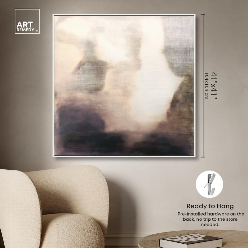 Pale Taupe I Canvas by Art Remedy