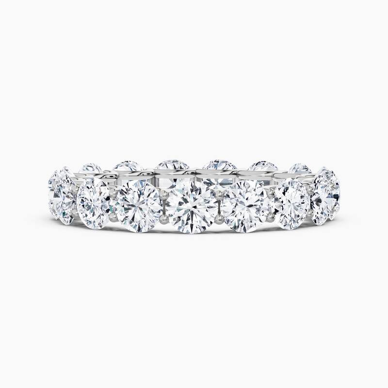 Auriya 14k Gold Round Lab Grown Diamond Eternity Band 2.10 - 9.75 ct. tw. (F-G, VS) - 4.25 ct. wt. - 5 - White