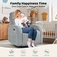 preview thumbnail 47 of 54, Power Swivel Rocker Glider Nursery Recliner with USB Port Set of 2