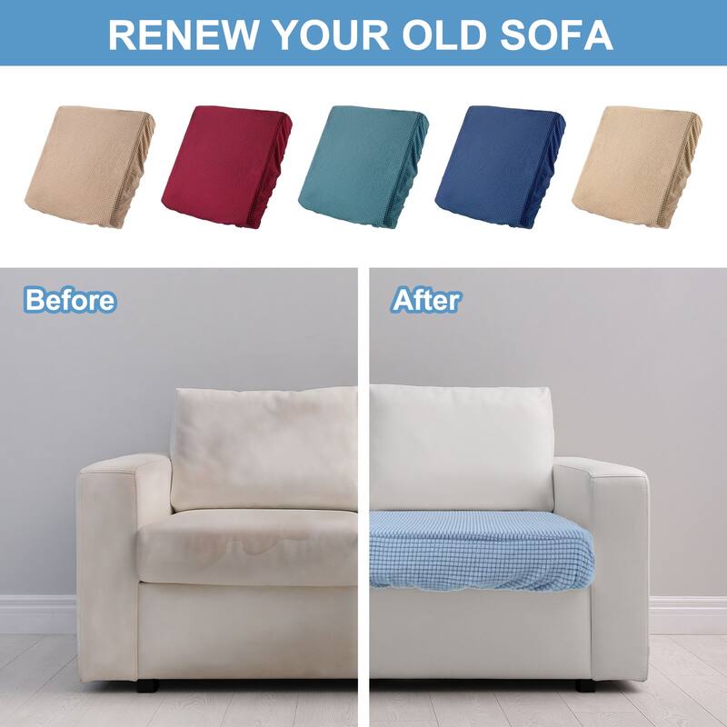 Couch Cushion Cover, 20"x20" Polyester Stretch Sofa Cover