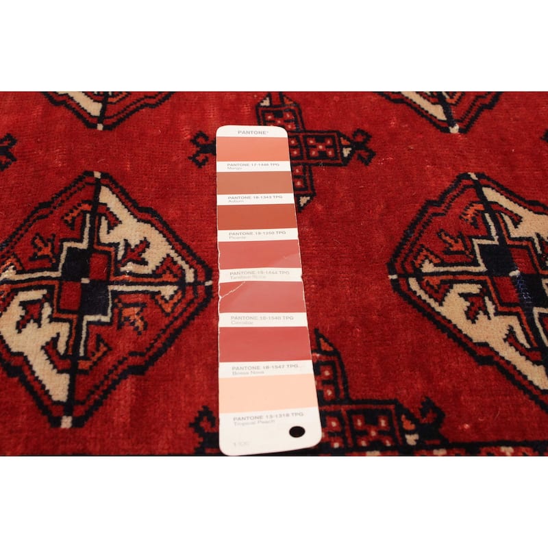 ECARPETGALLERY Hand-knotted Baluch Copper Wool Rug - 3'3 x 4'7