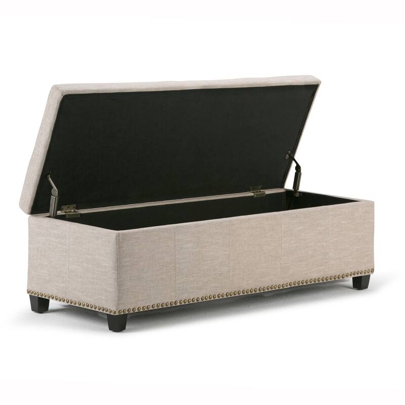 WYNDENHALL Stanford Upholstered Storage Ottoman