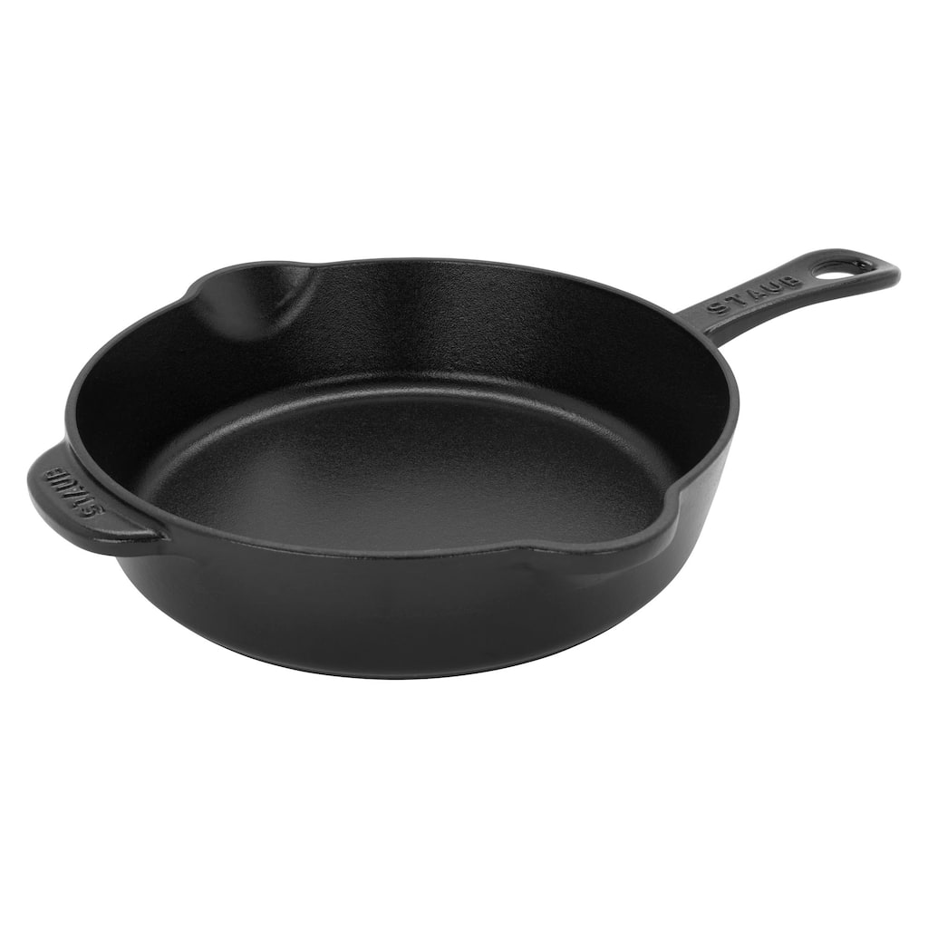 STAUB Cast Iron 8.5-inch Traditional Deep Skillet