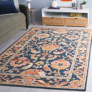 SAFAVIEH Handmade Metro Helly French Country Floral Wool Rug
