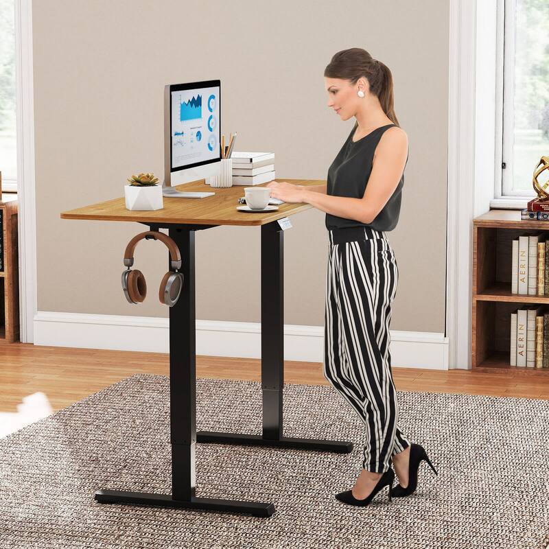Costway Electric Standing Desk Frame with LED Display Memory Positions