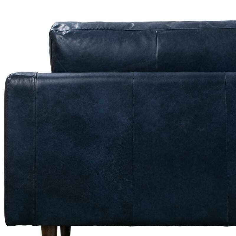 Poly & Bark Napa 104.5" Left Sectional Sofa - Full Grain Genuine Italian Leather