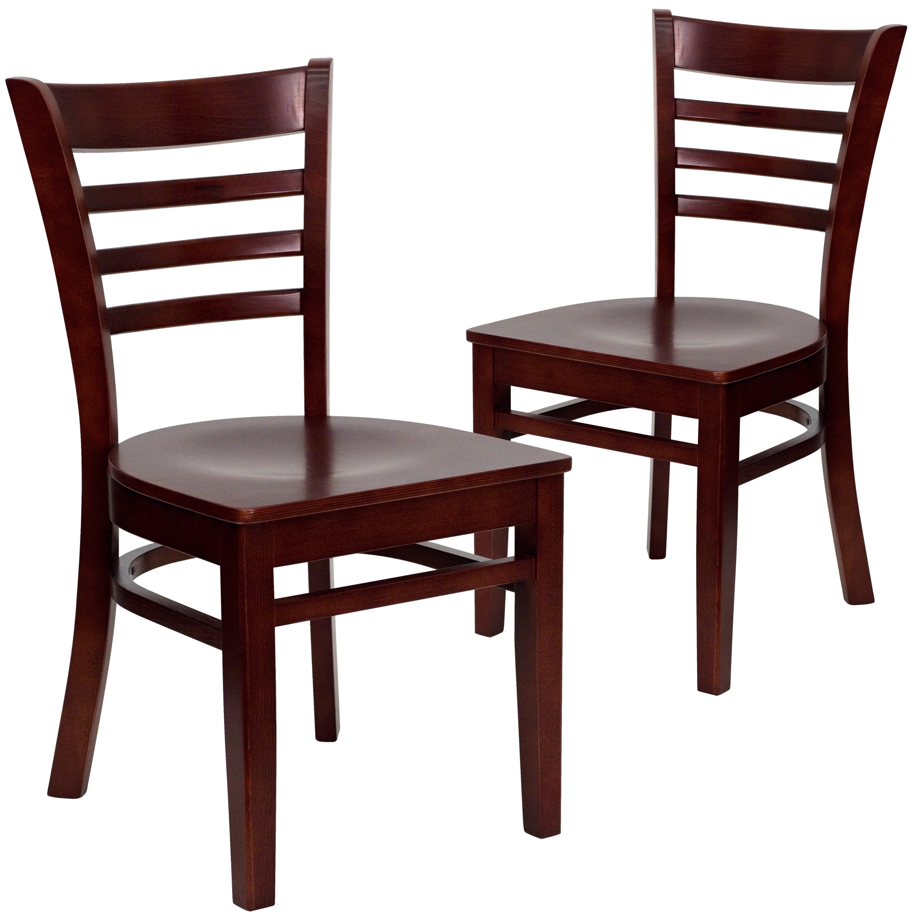 Shop 2 Pack Hercules Series Finished Vertical Slat Back Wooden Restaurant Chair On Sale Overstock 26263168