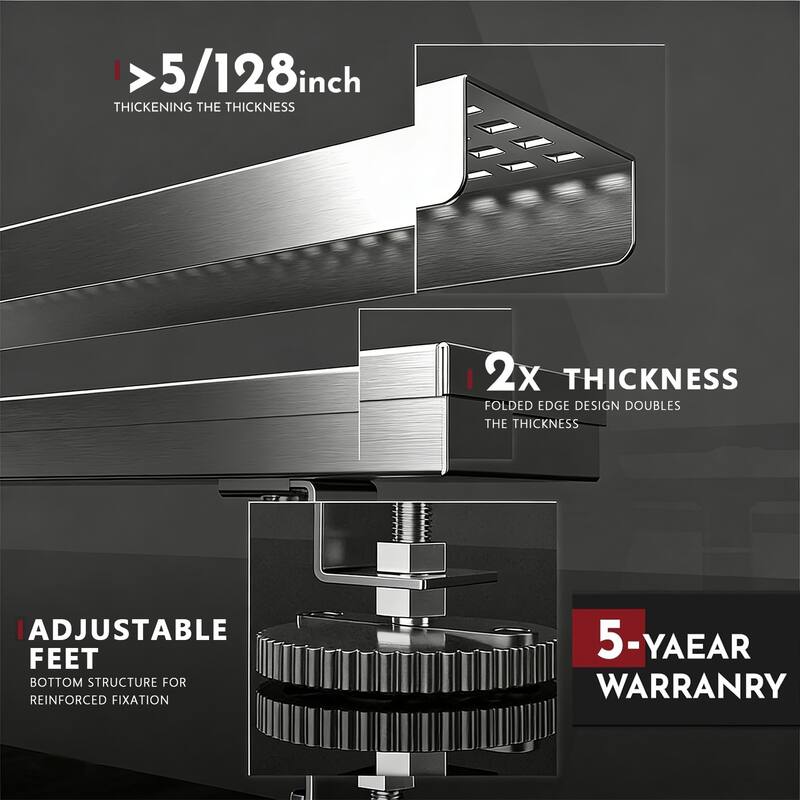 12-Inch Linear Shower Floor Drain, Square Hole Grate - 12 inch