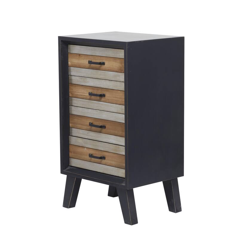 Wooden Room Cabinet - Black - Roche River Decor